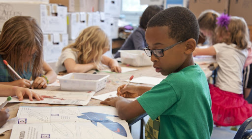 student in learning engagement